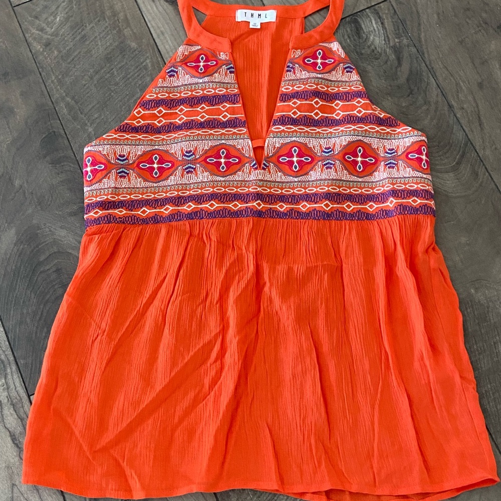 Halter Style Flowy Tank Top